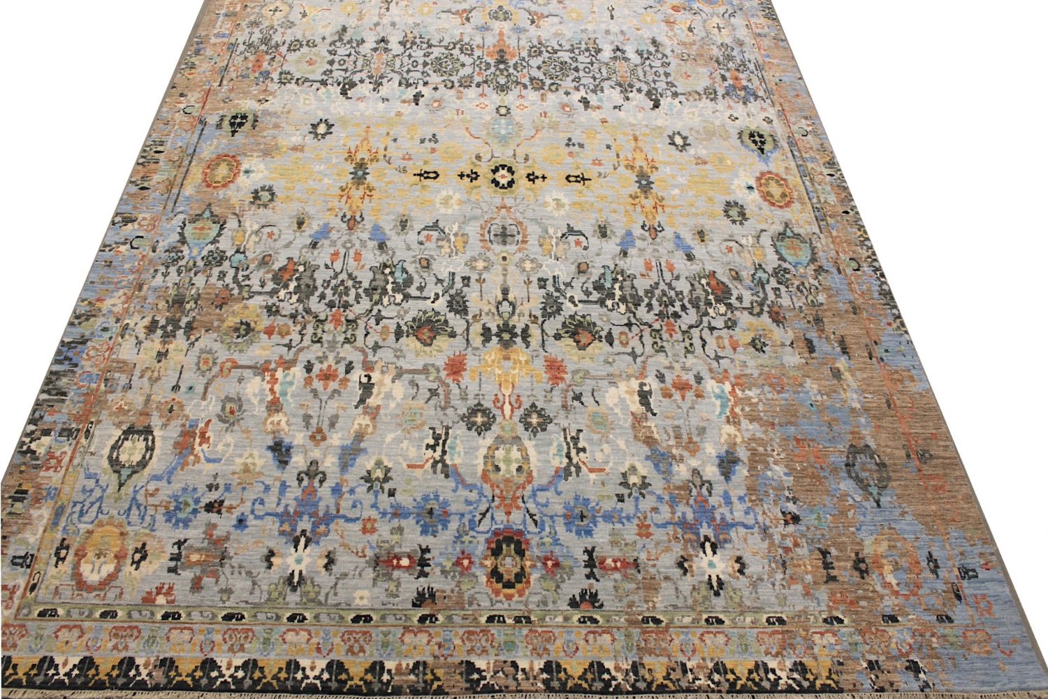 9x12 Transitional Hand Knotted Wool Area Rug - MR029611