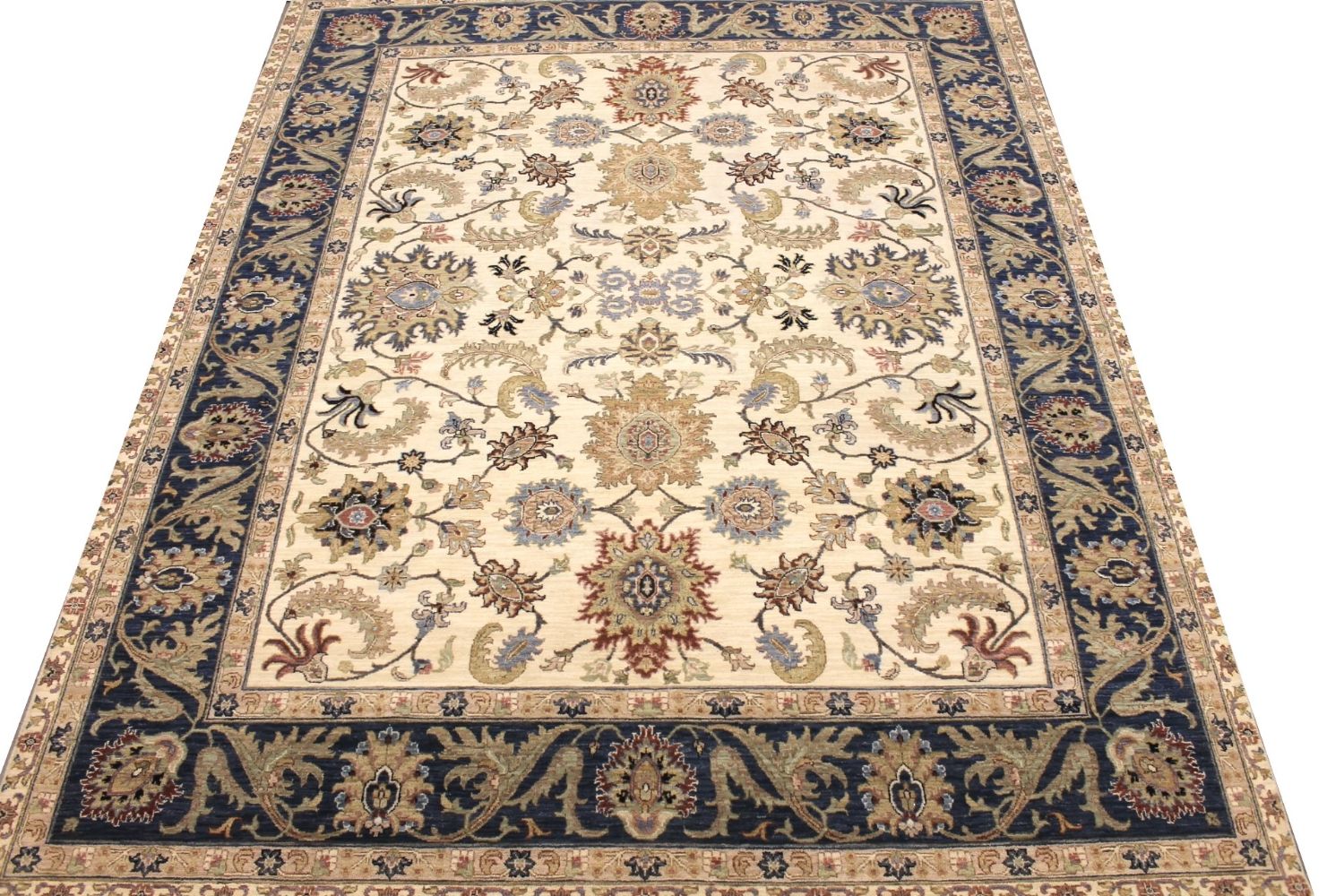 8x10 Traditional Hand Knotted Wool Area Rug - MR029615