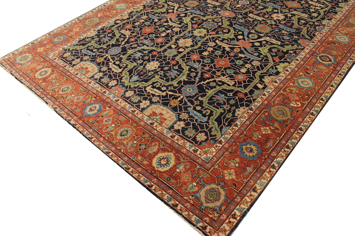 10x14 Heriz/Serapi Hand Knotted Wool Area Rug - MR029621