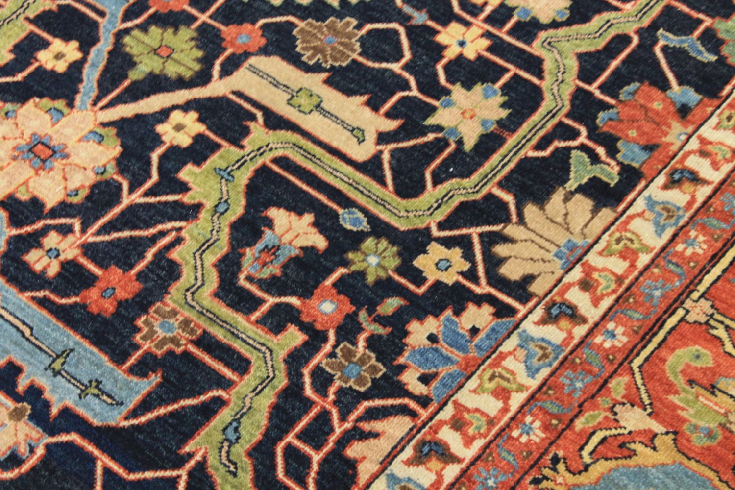 10x14 Heriz/Serapi Hand Knotted Wool Area Rug - MR029621
