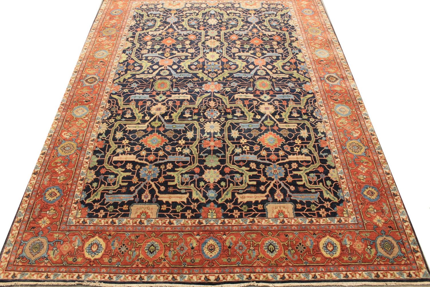 10x14 Heriz/Serapi Hand Knotted Wool Area Rug - MR029621