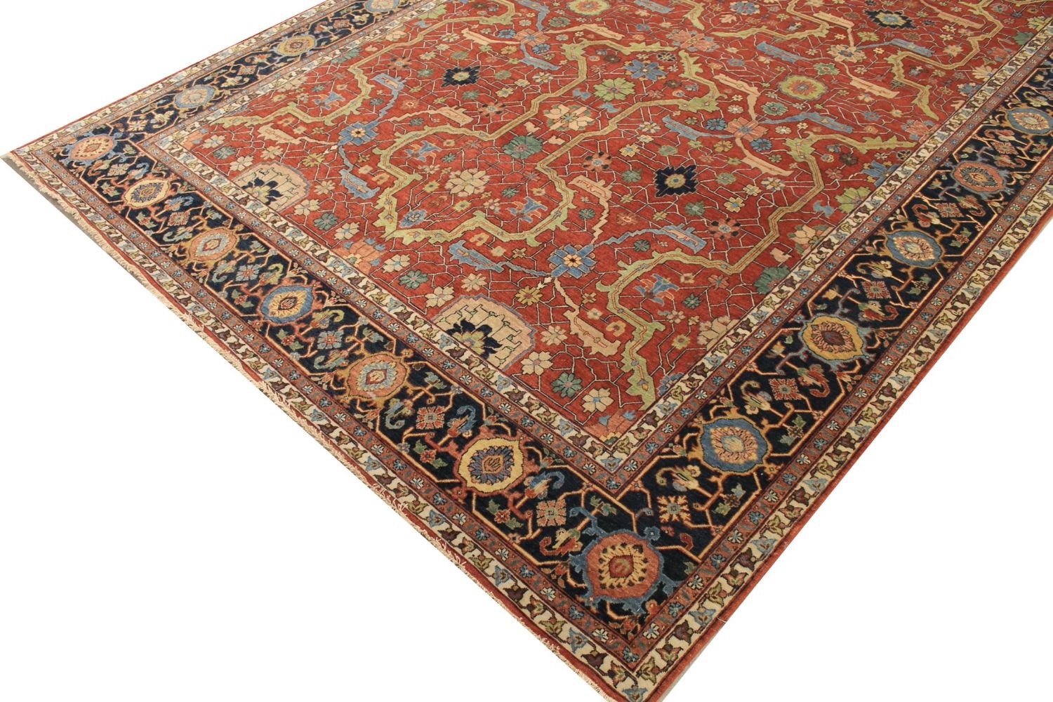 10x14 Heriz/Serapi Hand Knotted Wool Area Rug - MR029622