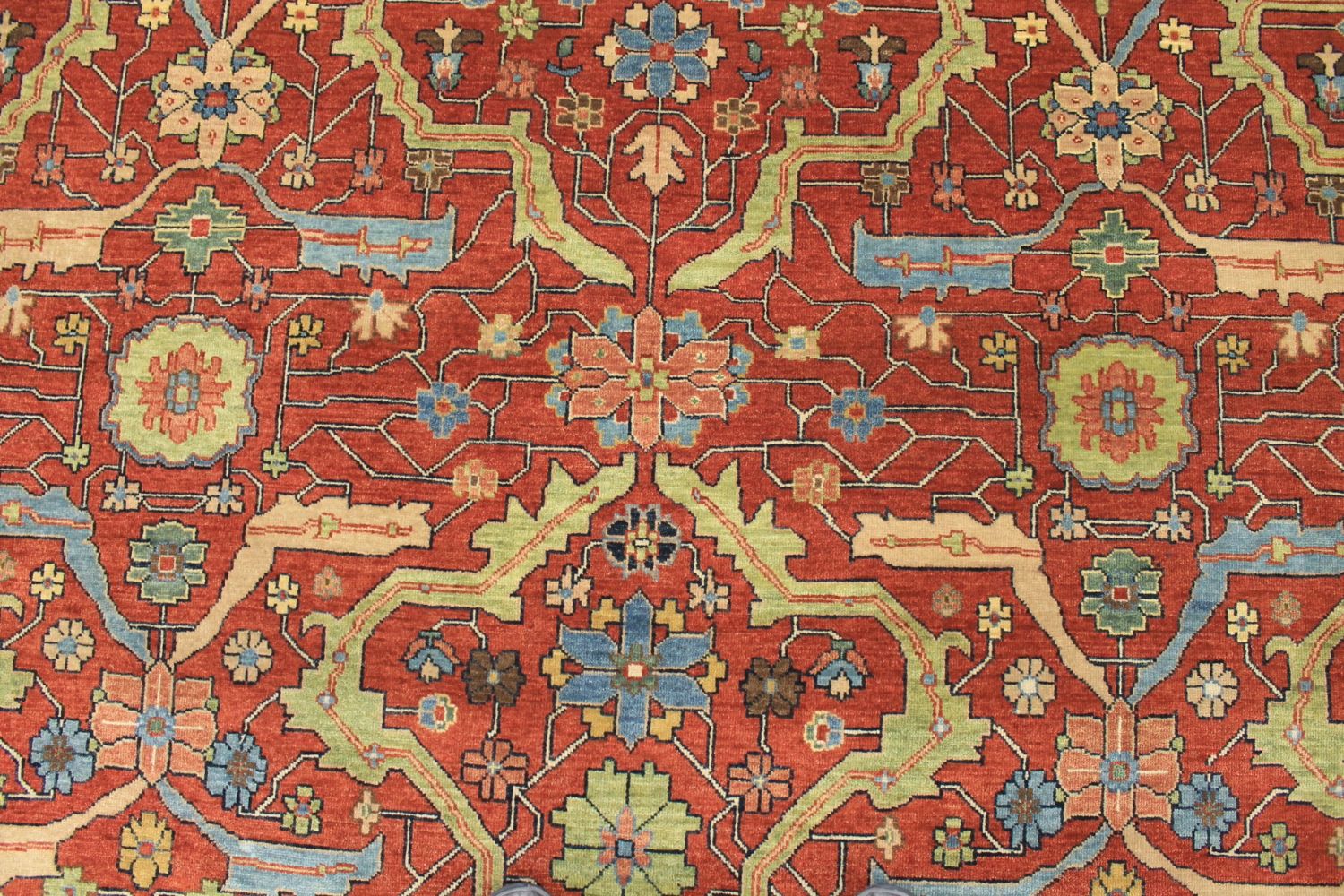 10x14 Heriz/Serapi Hand Knotted Wool Area Rug - MR029622