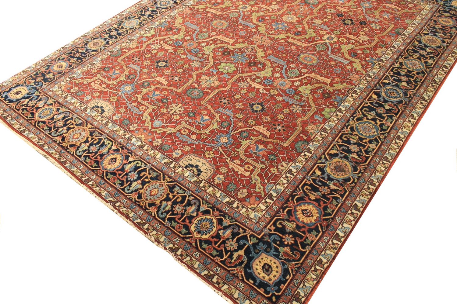 9x12 Heriz/Serapi Hand Knotted Wool Area Rug - MR029623