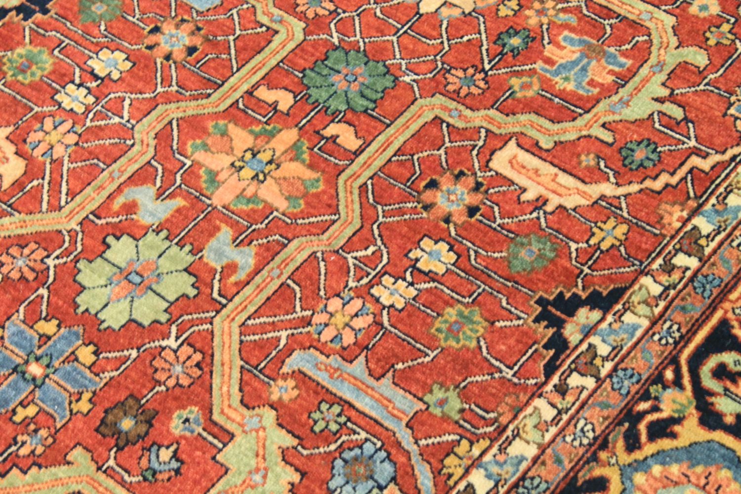 8x10 Heriz/Serapi Hand Knotted Wool Area Rug - MR029624