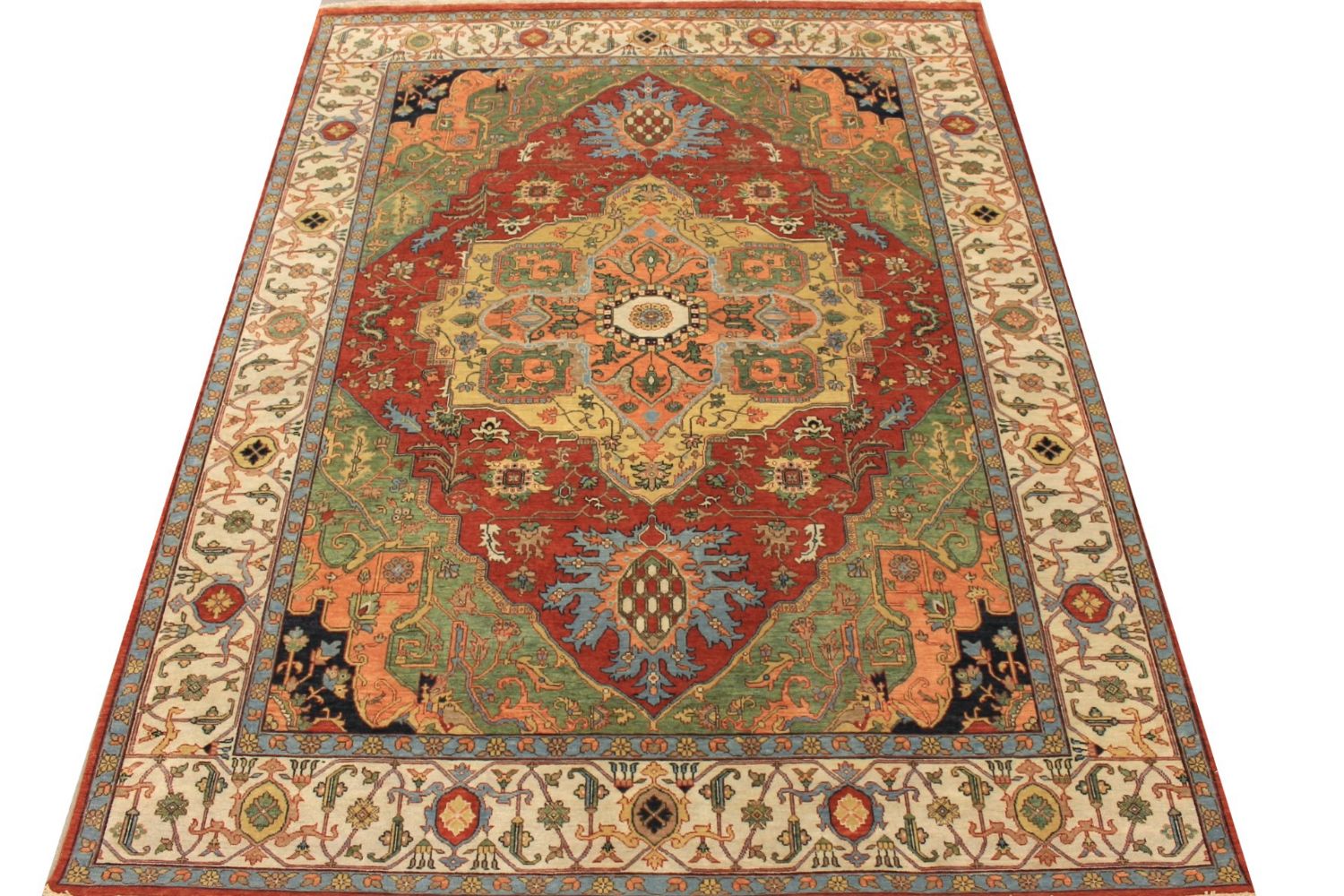 8x10 Heriz/Serapi Hand Knotted Wool Area Rug - MR029625