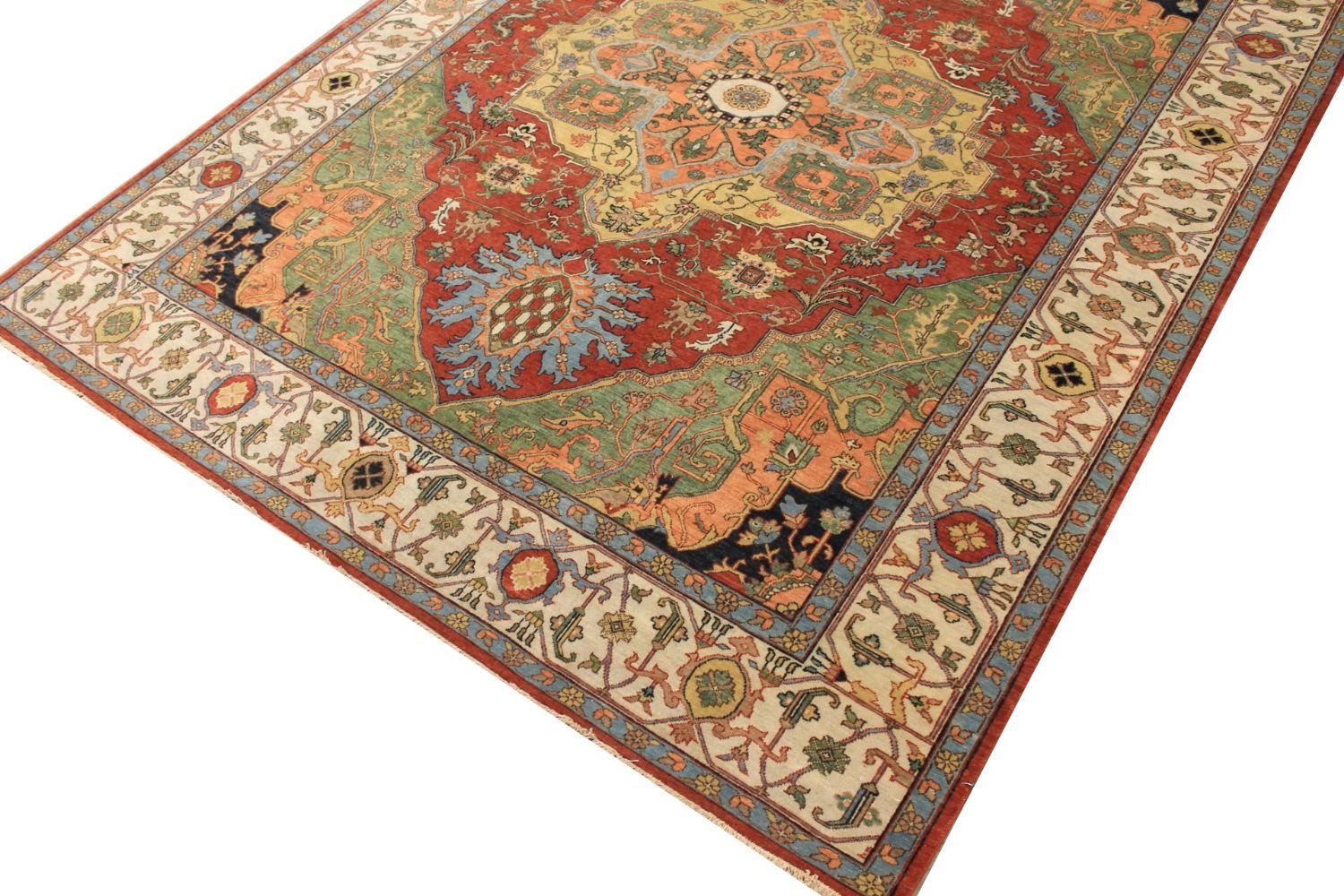 8x10 Heriz/Serapi Hand Knotted Wool Area Rug - MR029625