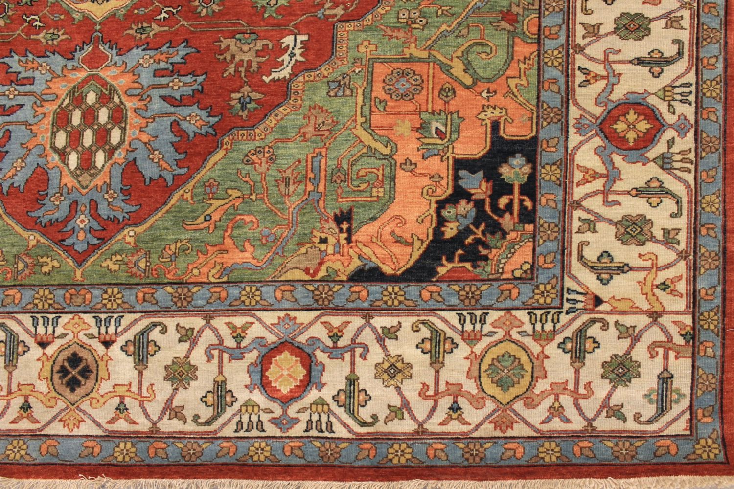 8x10 Heriz/Serapi Hand Knotted Wool Area Rug - MR029625