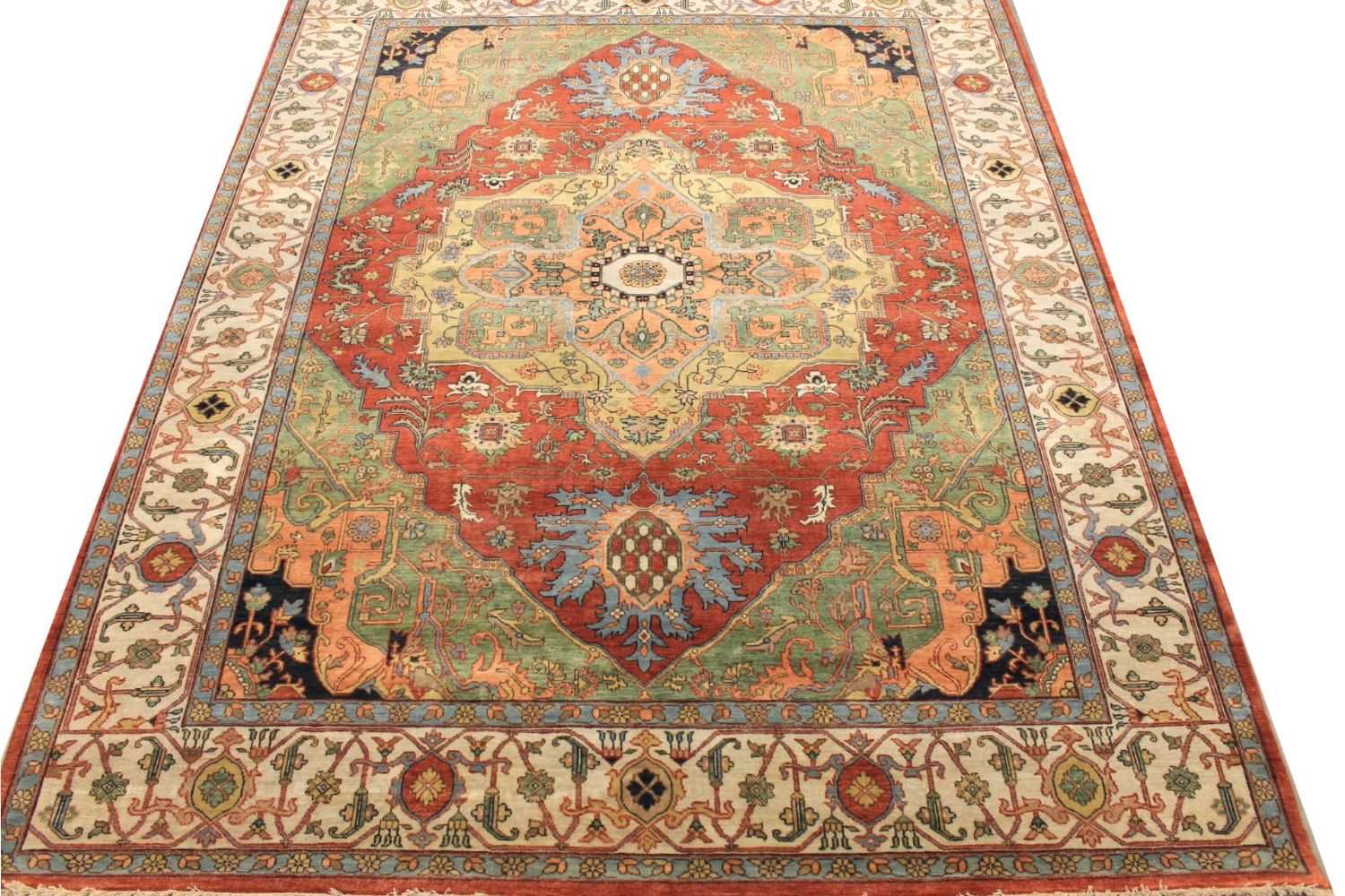 8x10 Heriz/Serapi Hand Knotted Wool Area Rug - MR029625