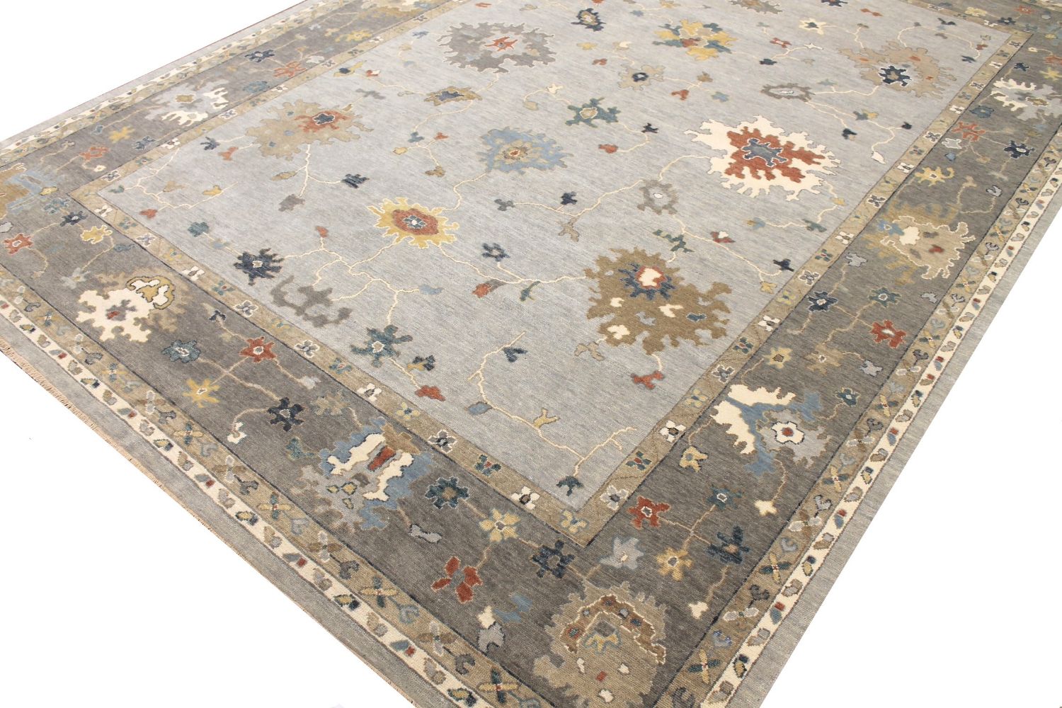 10x14 Oushak Hand Knotted Wool Area Rug - MR029639