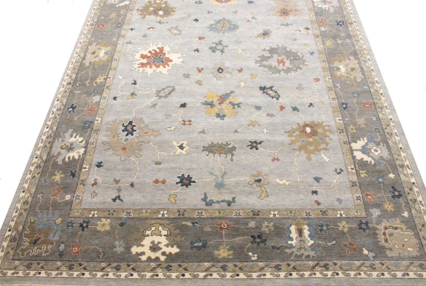 10x14 Oushak Hand Knotted Wool Area Rug - MR029639