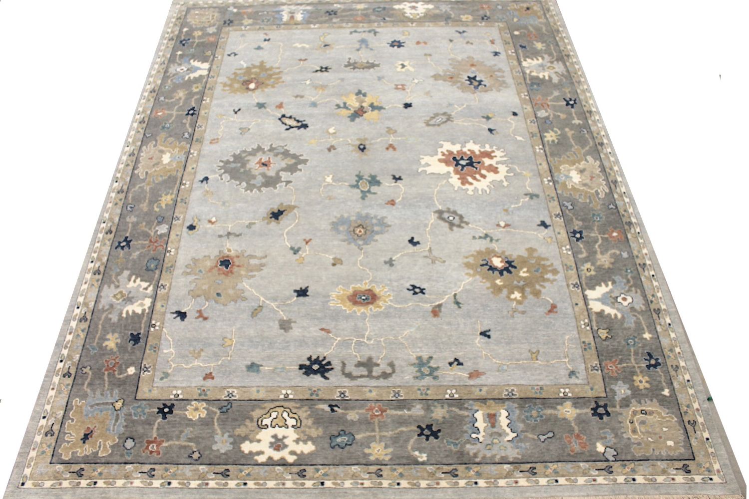 9x12 Oushak Hand Knotted Wool Area Rug - MR029640