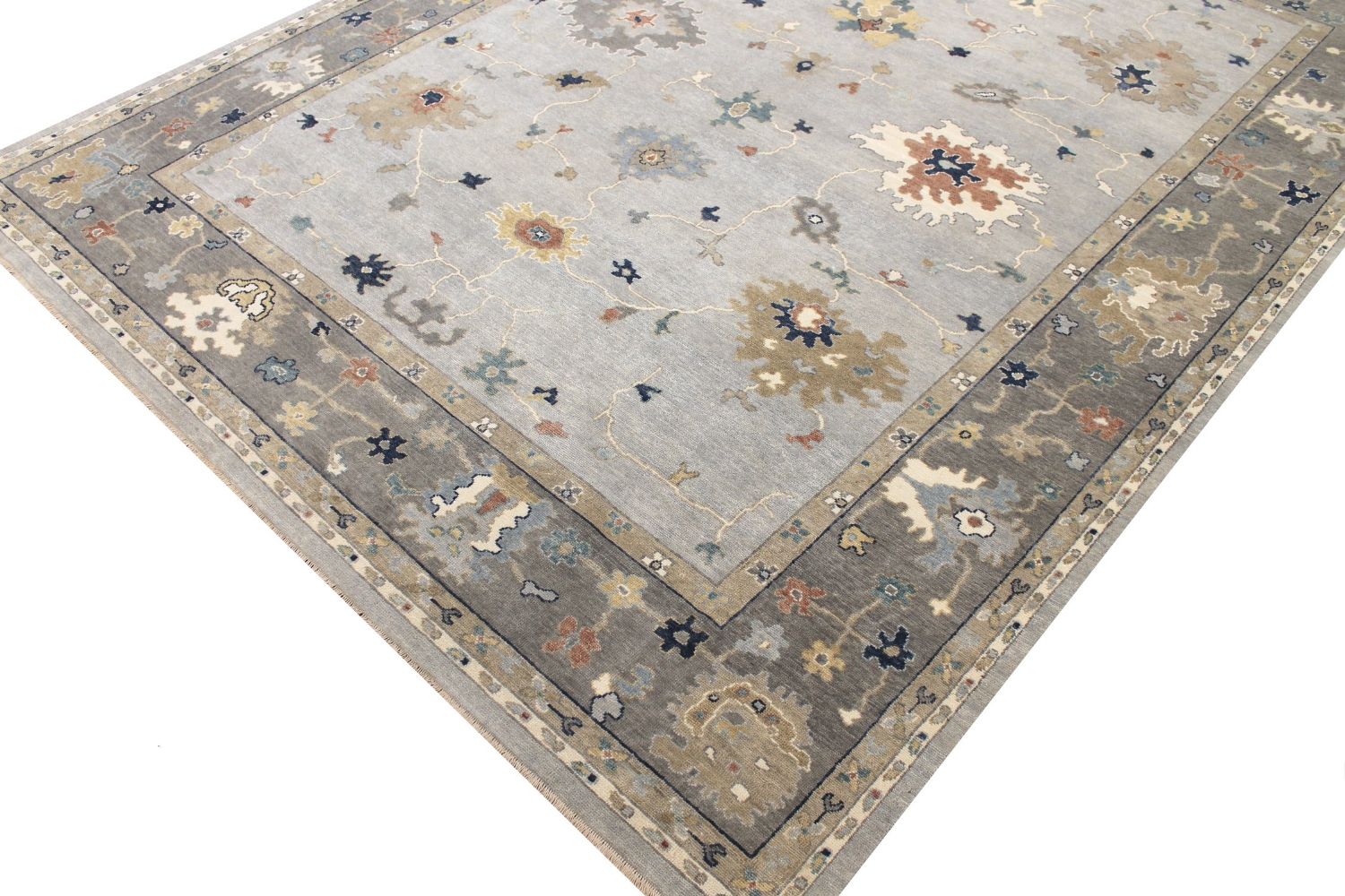 9x12 Oushak Hand Knotted Wool Area Rug - MR029640