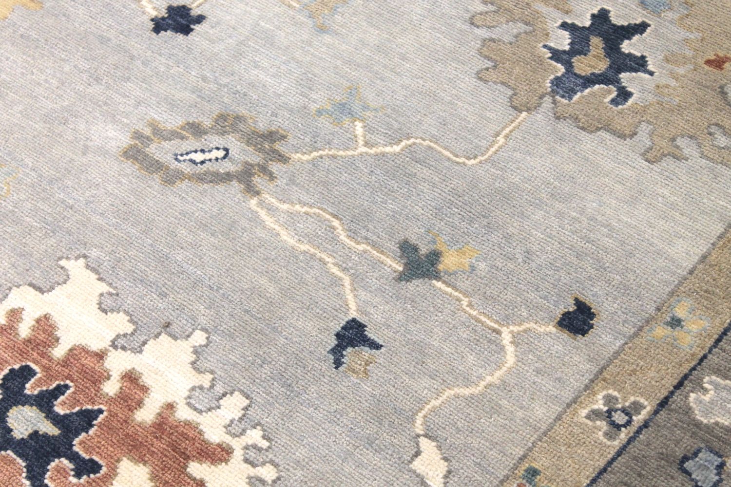 9x12 Oushak Hand Knotted Wool Area Rug - MR029640