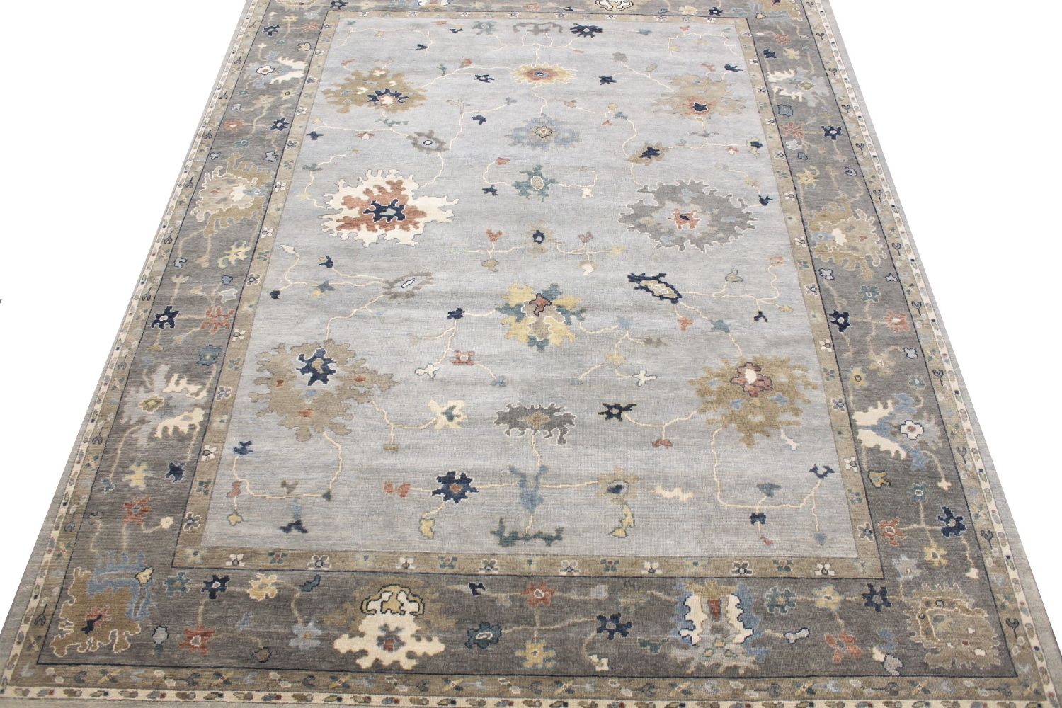 9x12 Oushak Hand Knotted Wool Area Rug - MR029640
