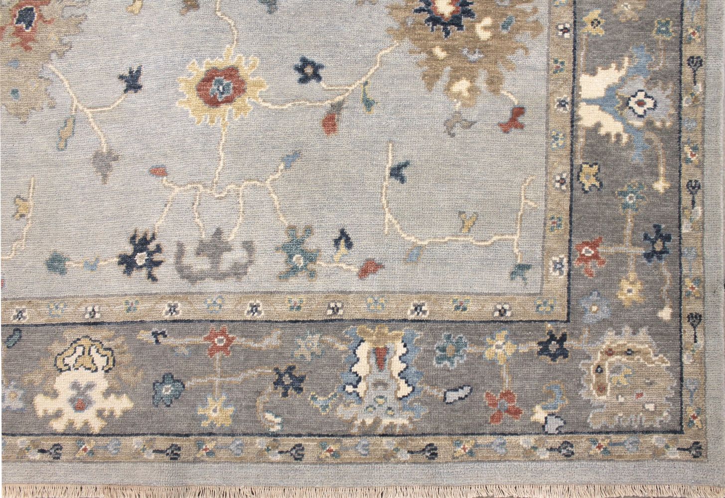 6x9 Oushak Hand Knotted Wool Area Rug - MR029641