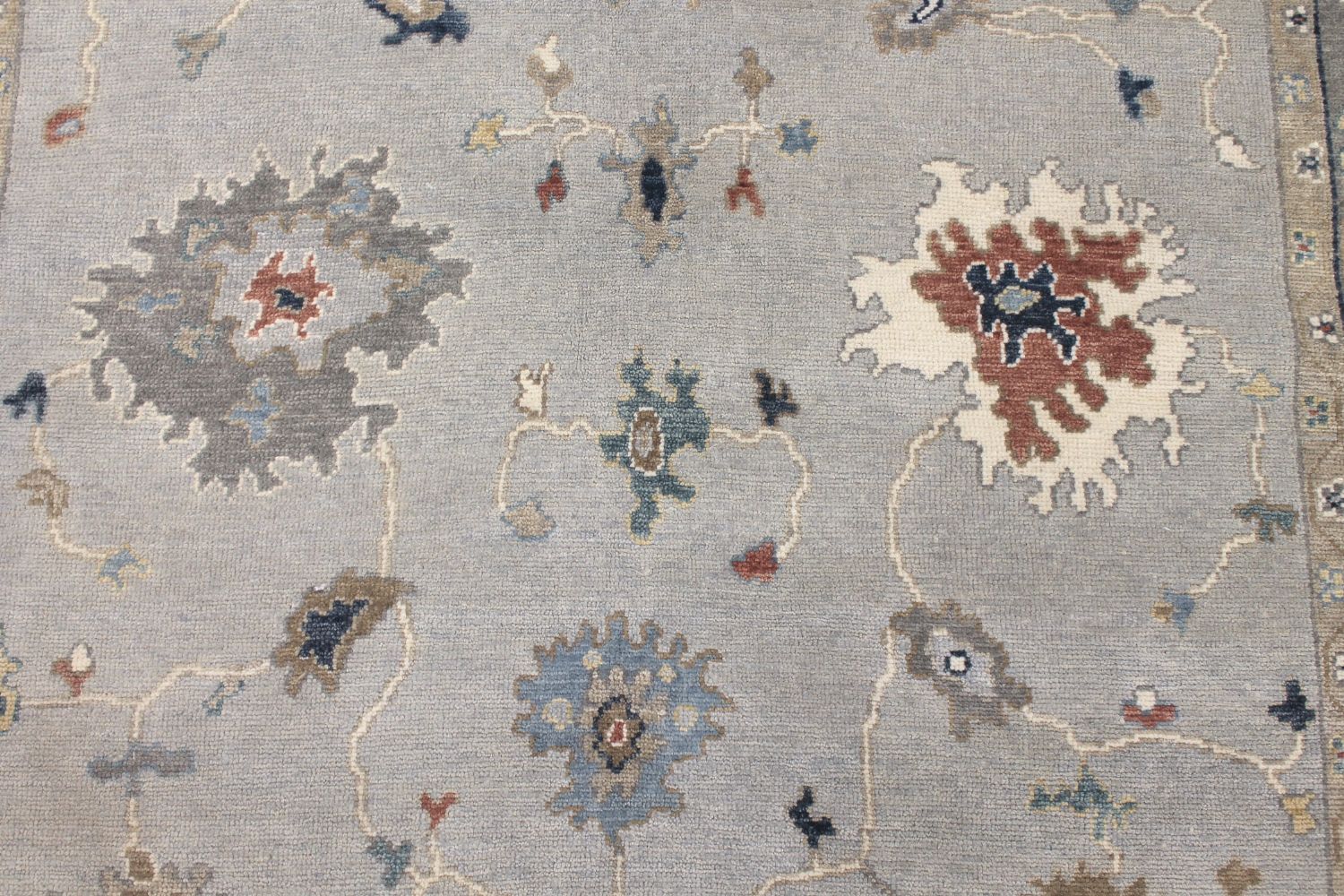 6x9 Oushak Hand Knotted Wool Area Rug - MR029641