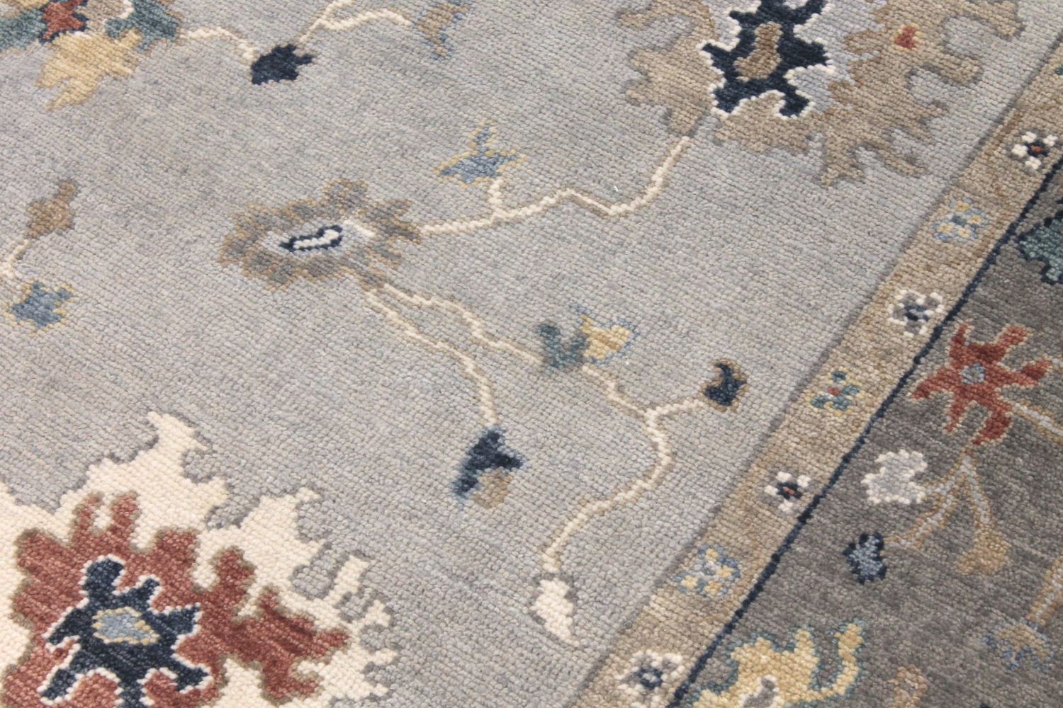 6x9 Oushak Hand Knotted Wool Area Rug - MR029641