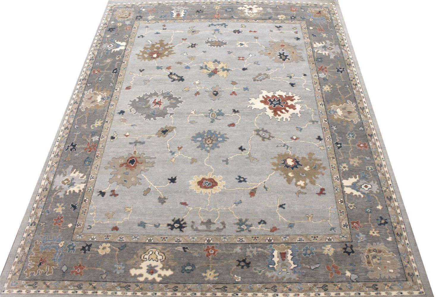 8x10 Oushak Hand Knotted Wool Area Rug - MR029642