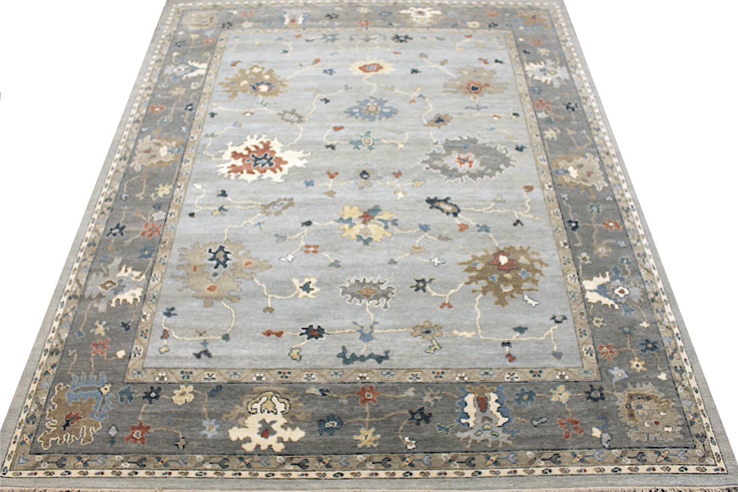 8x10 Oushak Hand Knotted Wool Area Rug - MR029642