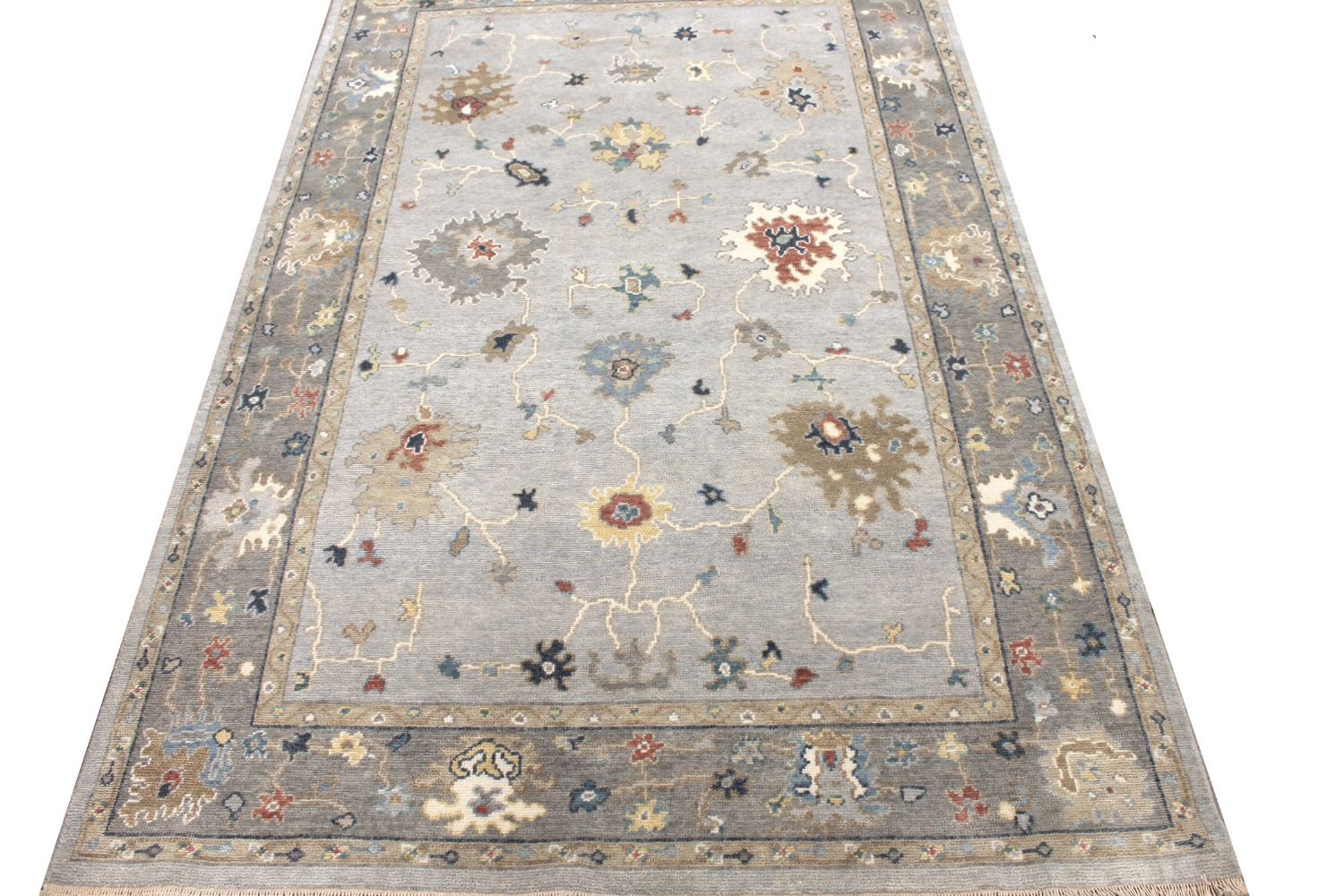 5x7/8 Oushak Hand Knotted Wool Area Rug - MR029643