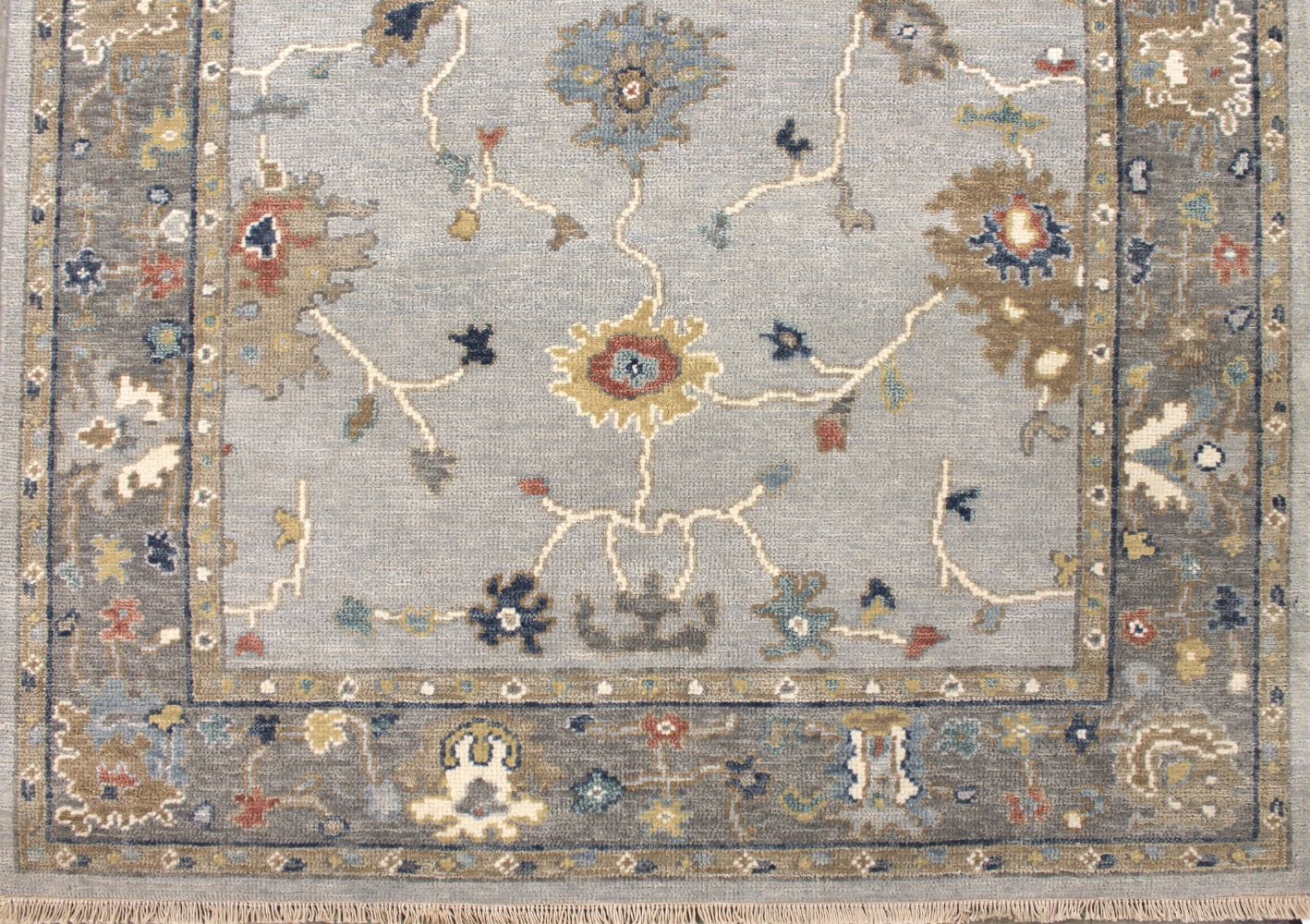 4x6 Oushak Hand Knotted Wool Area Rug - MR029644