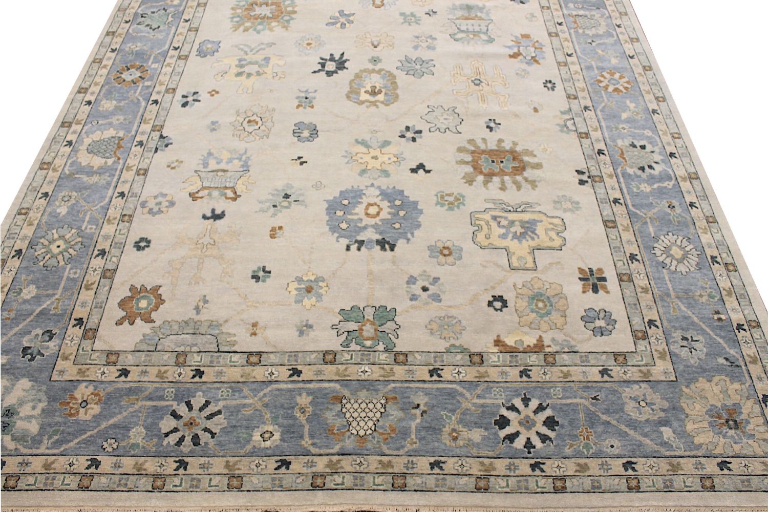 10x14 Oushak Hand Knotted Wool Area Rug - MR029647