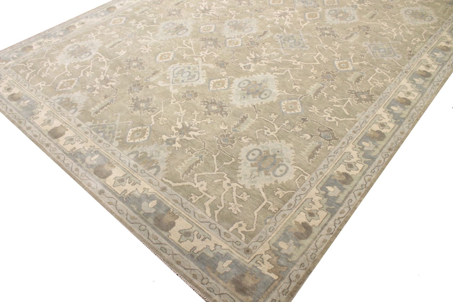 10x14 Oushak Hand Knotted Wool Area Rug - MR029648