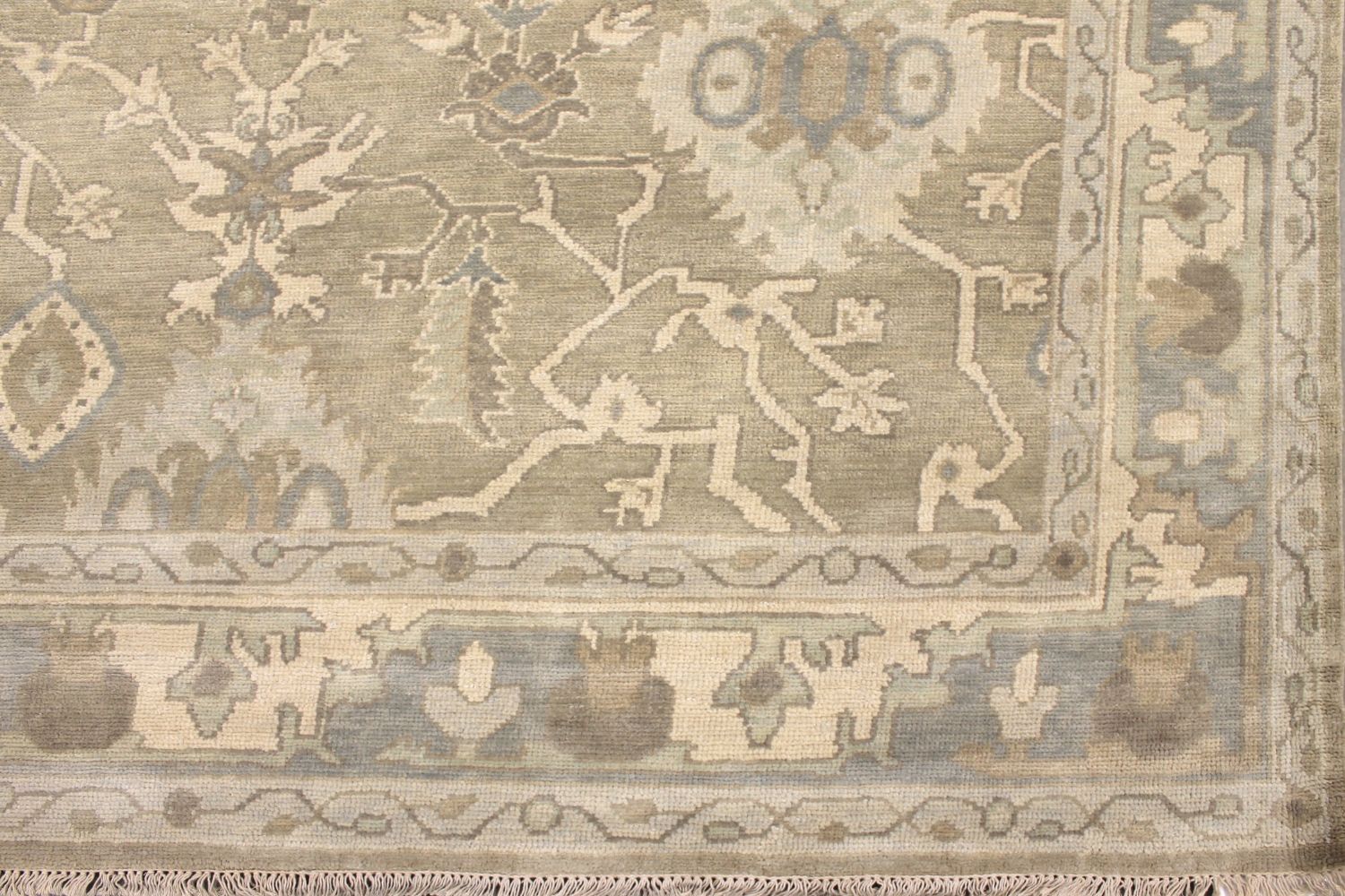 10x14 Oushak Hand Knotted Wool Area Rug - MR029648