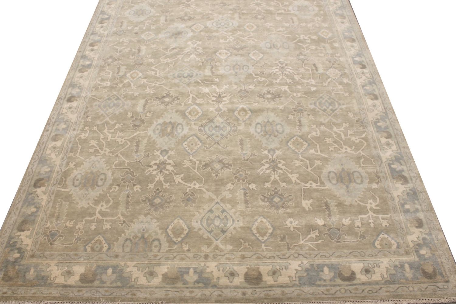 10x14 Oushak Hand Knotted Wool Area Rug - MR029648