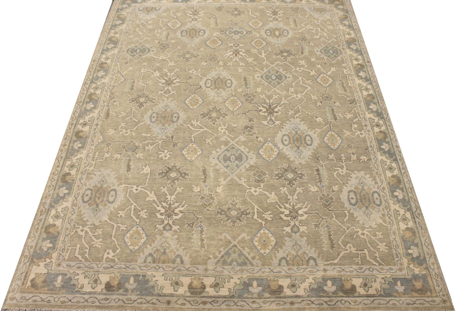 9x12 Oushak Hand Knotted Wool Area Rug - MR029649