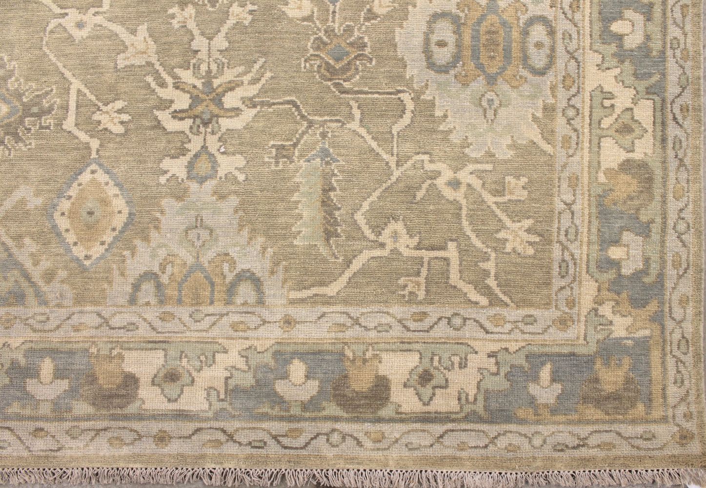 9x12 Oushak Hand Knotted Wool Area Rug - MR029649
