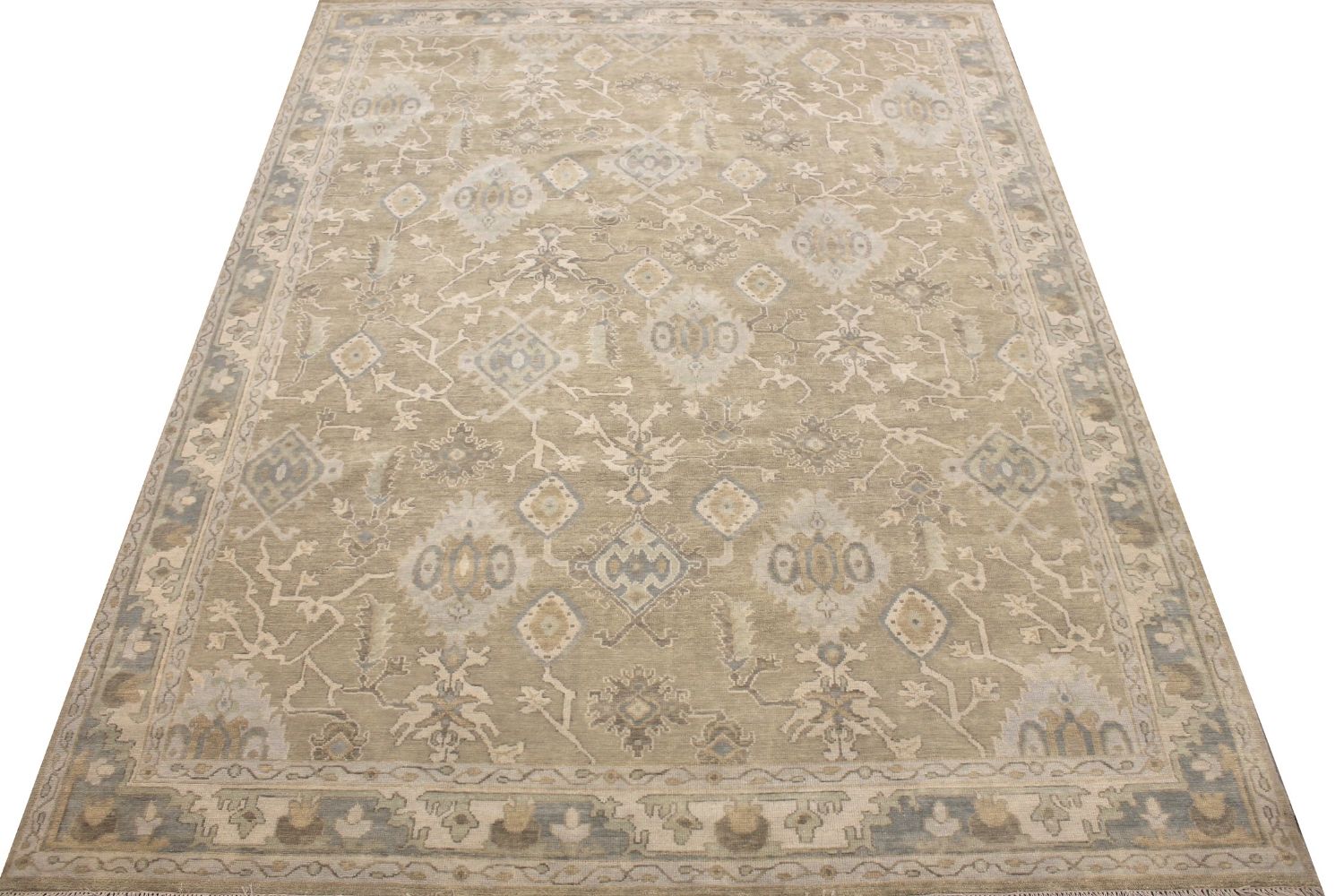 9x12 Oushak Hand Knotted Wool Area Rug - MR029649