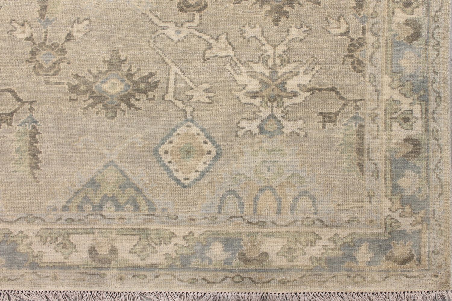 6x9 Oushak Hand Knotted Wool Area Rug - MR029650