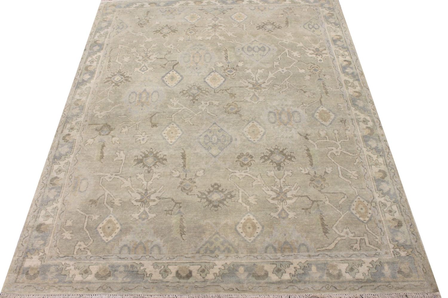 8x10 Oushak Hand Knotted Wool Area Rug - MR029651