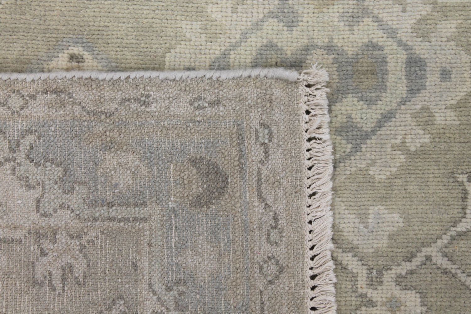Wide Runner Oushak Hand Knotted Wool Area Rug - MR029652