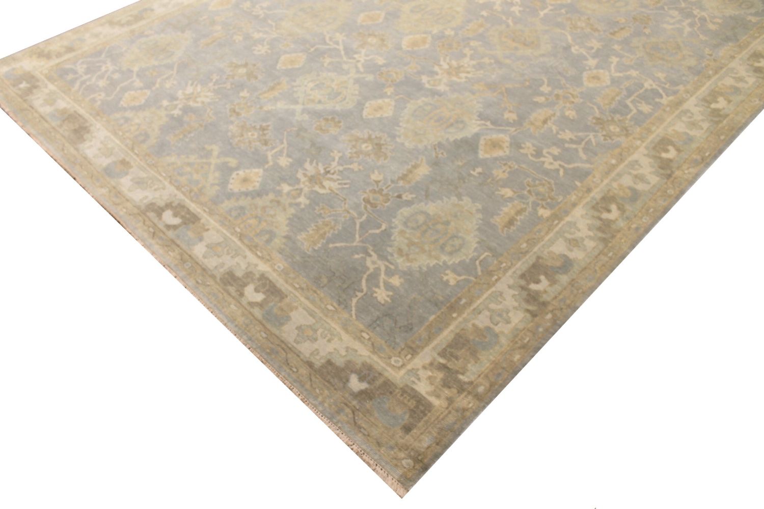 10x14 Oushak Hand Knotted Wool Area Rug - MR029653