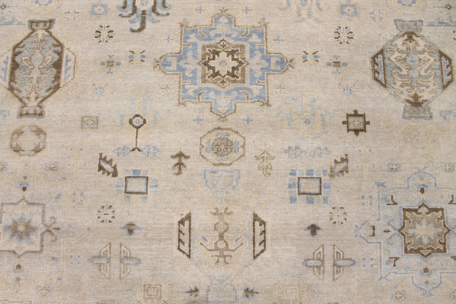 6x9 Oushak Hand Knotted Wool Area Rug - MR029654