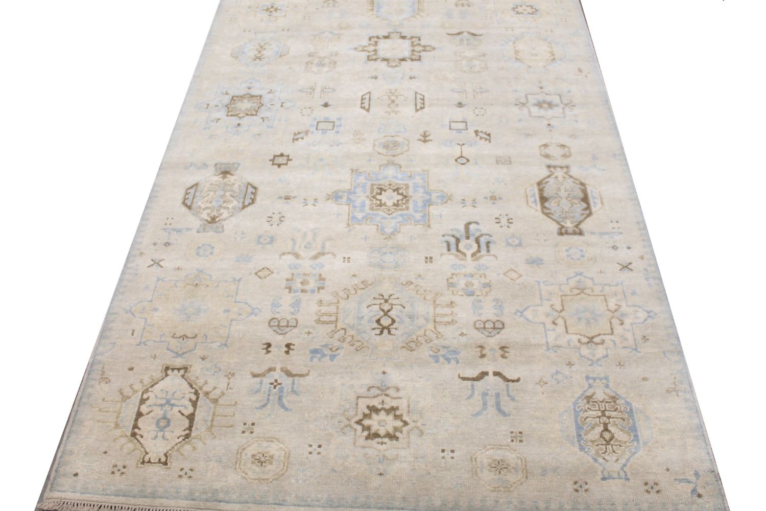 6x9 Oushak Hand Knotted Wool Area Rug - MR029654