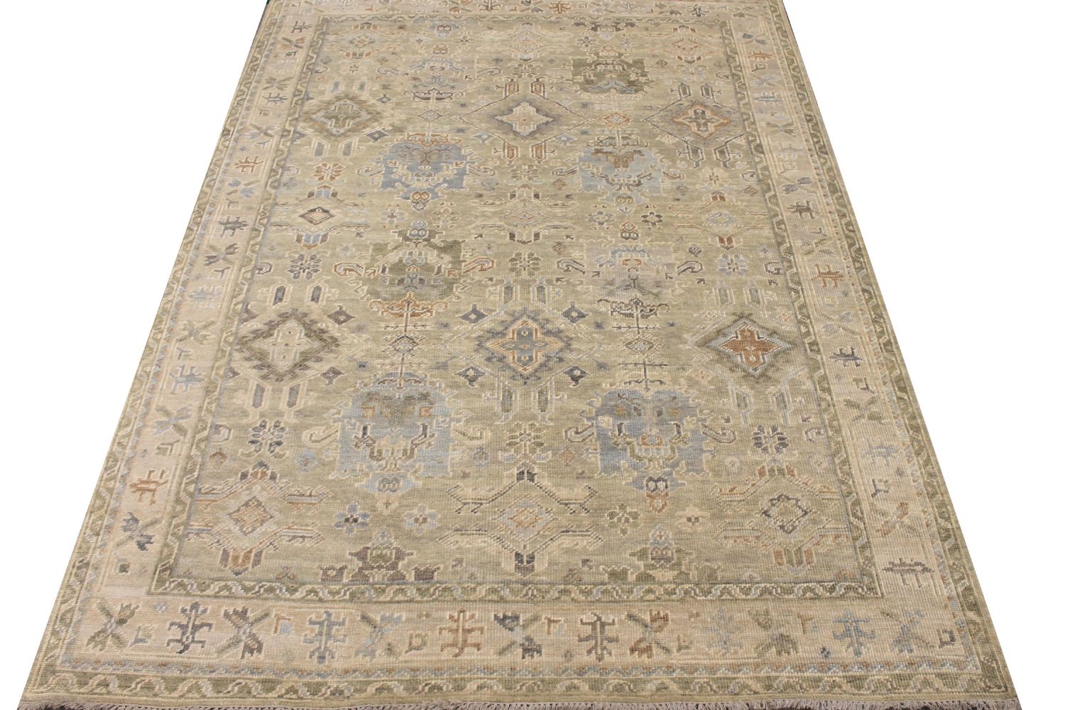 9x12 Oushak Hand Knotted Wool Area Rug - MR029663