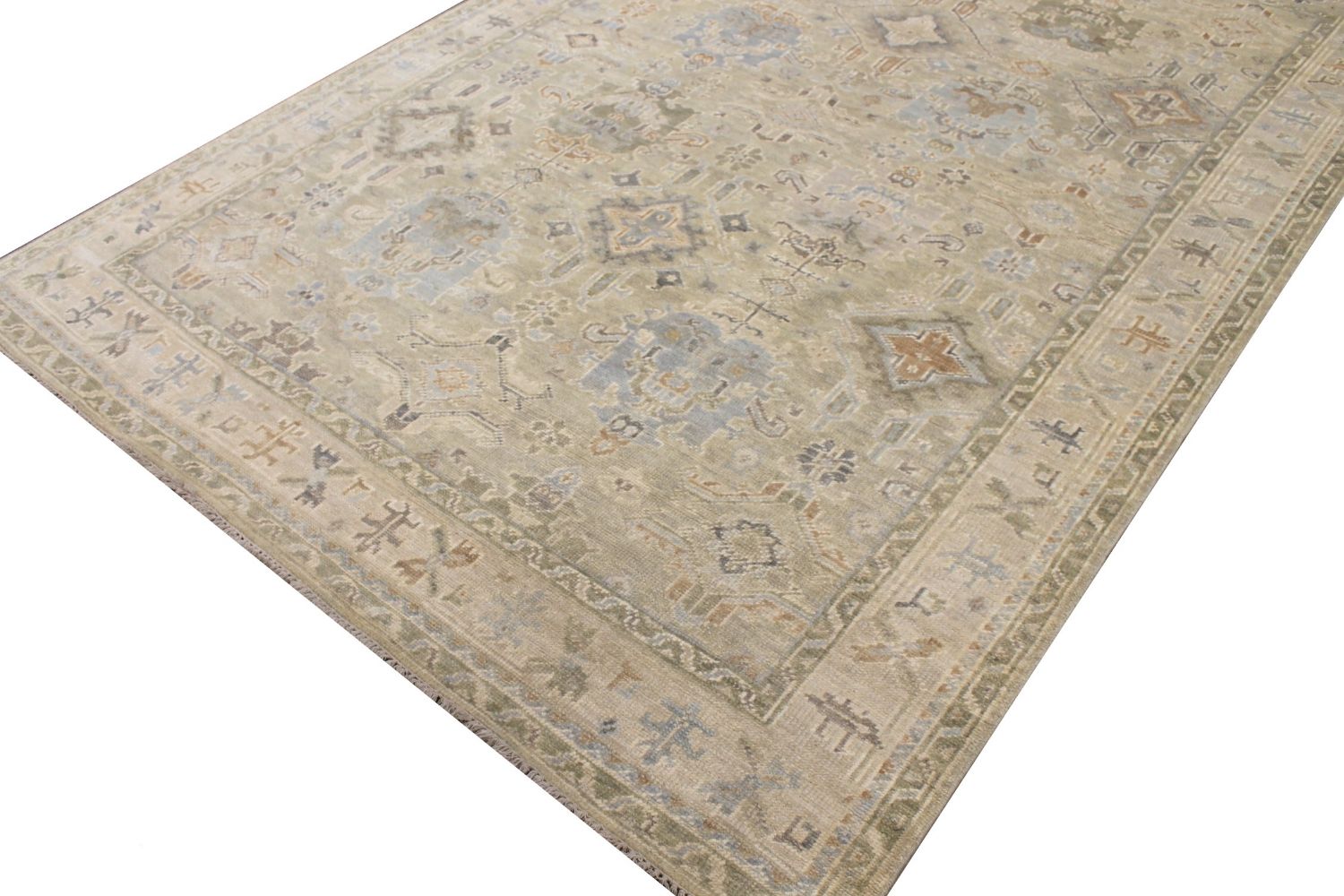 9x12 Oushak Hand Knotted Wool Area Rug - MR029663