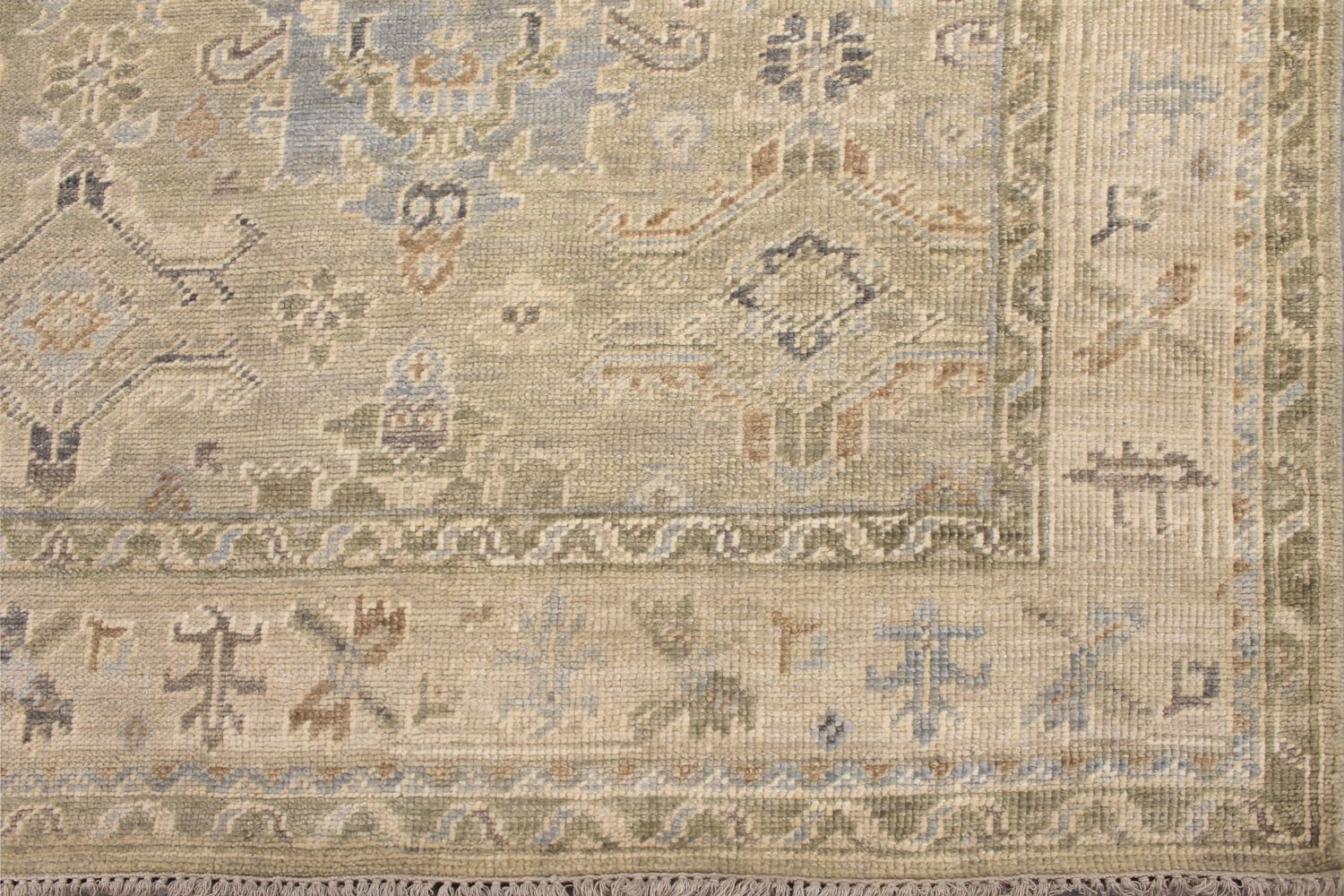 9x12 Oushak Hand Knotted Wool Area Rug - MR029663