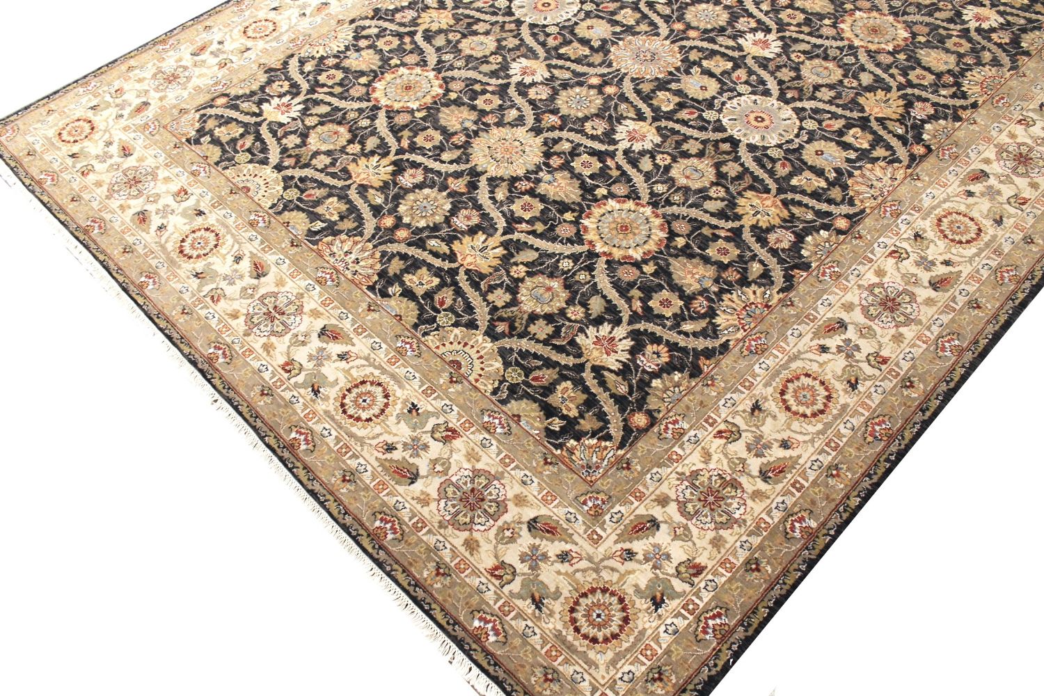 8x10 Transitional Hand Knotted Wool Area Rug - MR029669