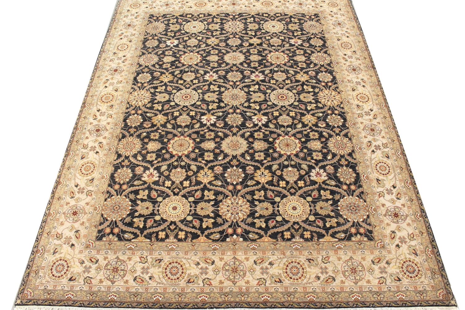 9x12 Transitional Hand Knotted Wool Area Rug - MR029670