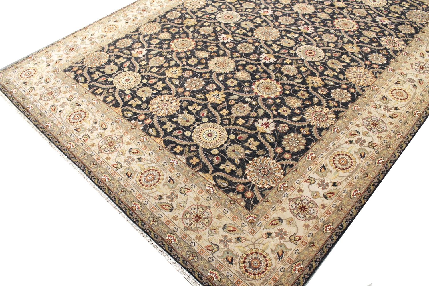 9x12 Transitional Hand Knotted Wool Area Rug - MR029670