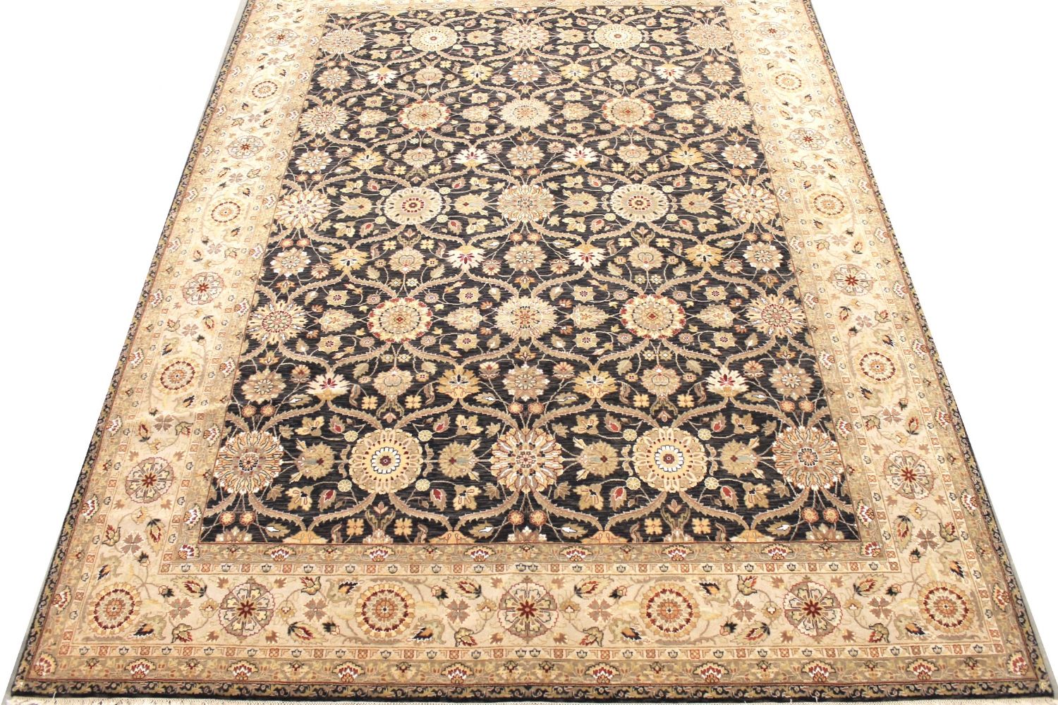9x12 Transitional Hand Knotted Wool Area Rug - MR029670
