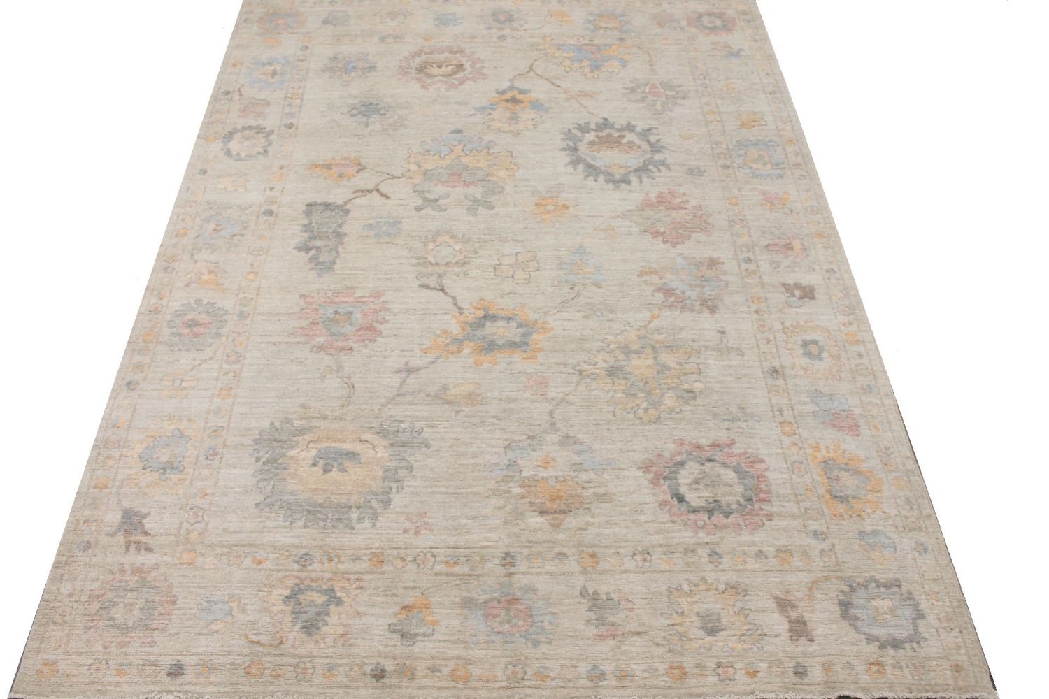 9x12 Oushak Hand Knotted Wool Area Rug - MR029672