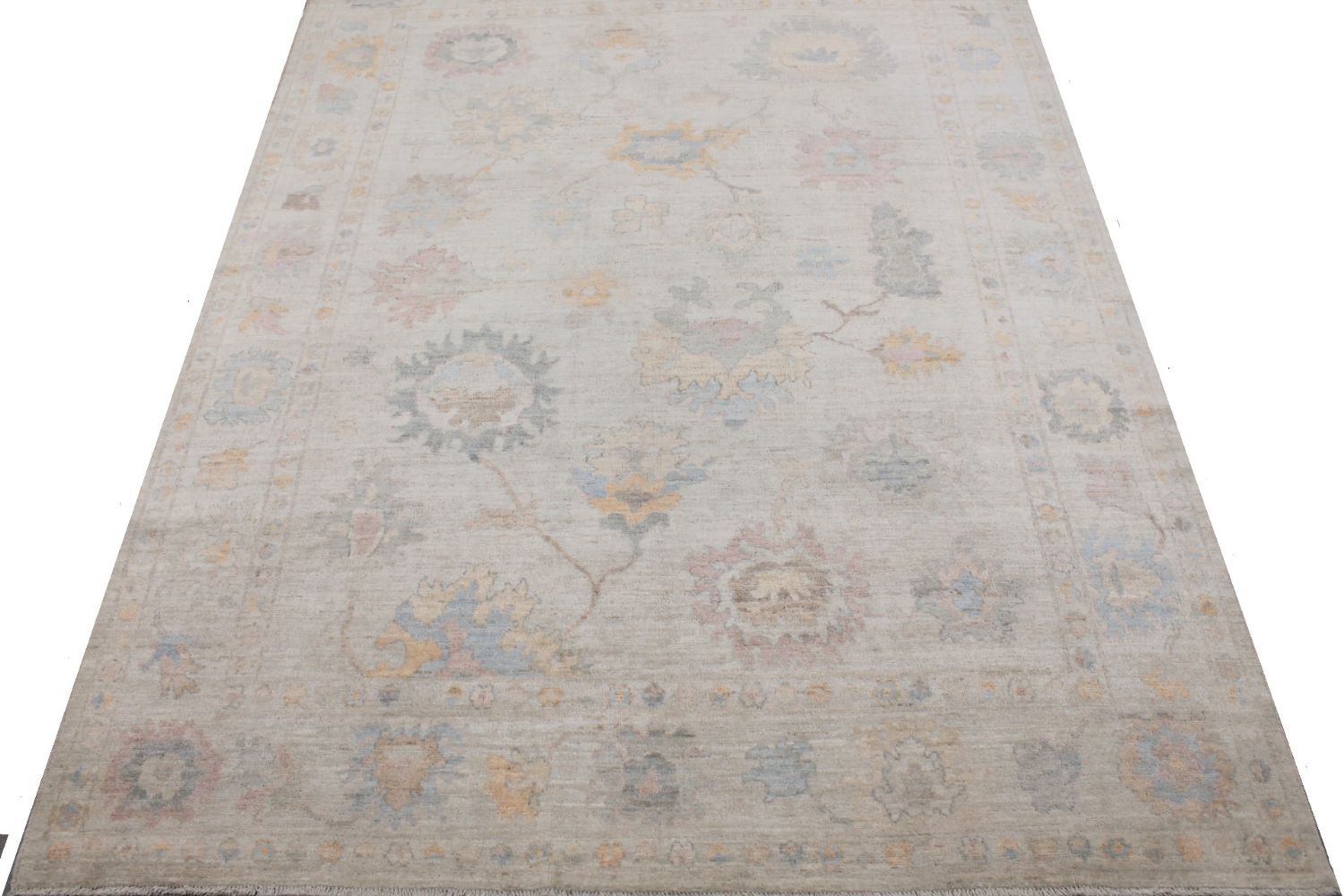 9x12 Oushak Hand Knotted Wool Area Rug - MR029672