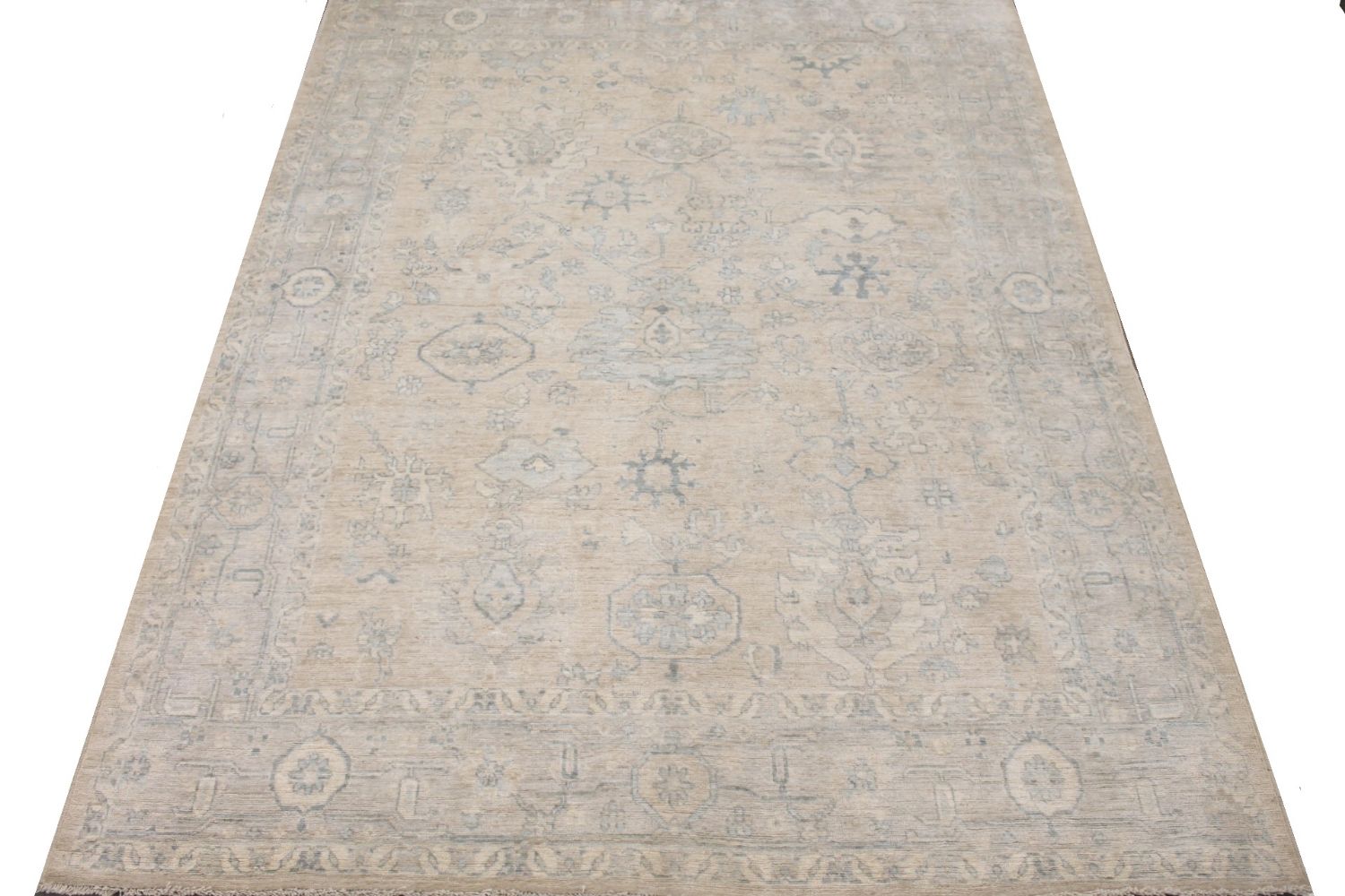 9x12 Oushak Hand Knotted Wool Area Rug - MR029674