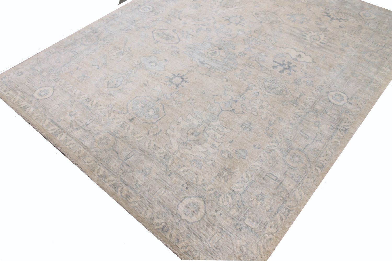 9x12 Oushak Hand Knotted Wool Area Rug - MR029674